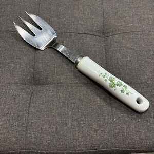 Corelle Coordinates Callaway Ivy Stainless Serving Fork Utensil Plastic Handle